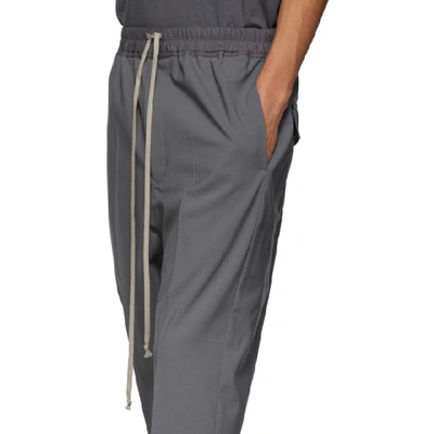 Shop Rick Owens Grey Astaires Trousers In 06 Blu