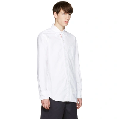 Shop Thom Browne White Oxford Classic Shirt In 100 White