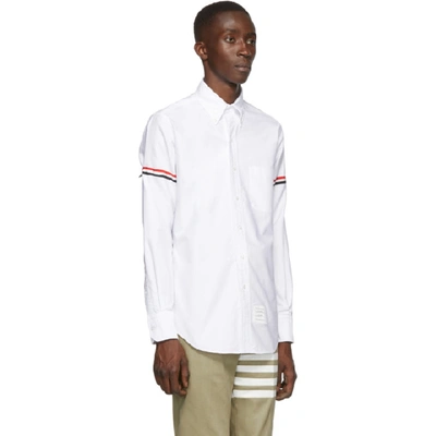 Shop Thom Browne White Classic Point Collar Armband Shirt In 100white