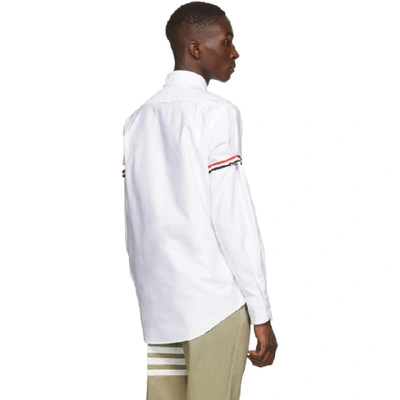 Shop Thom Browne White Classic Point Collar Armband Shirt In 100white