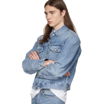 Shop Acne Studios Blue Bla Konst Denim 1998 Jacket In Light Blue