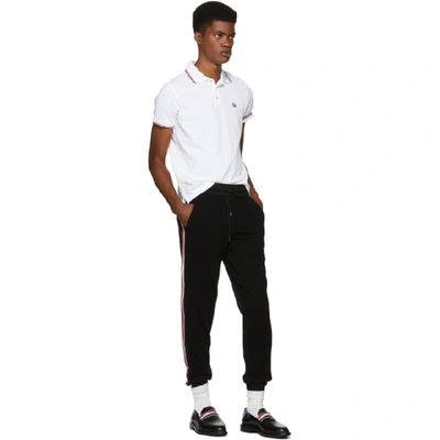 Shop Moncler Black Wool Lounge Pants In 77-999.blk