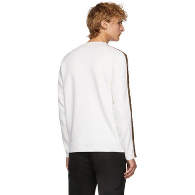 Shop Fendi White Forever  Sweater In F0znm Wht