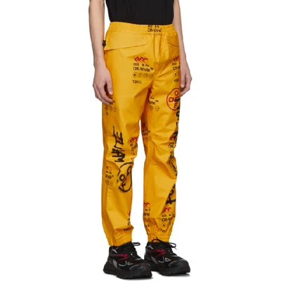 Shop Off-white Yellow Goretex Lounge Pants