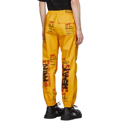Shop Off-white Yellow Goretex Lounge Pants