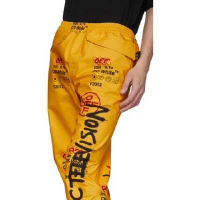 Shop Off-white Yellow Goretex Lounge Pants