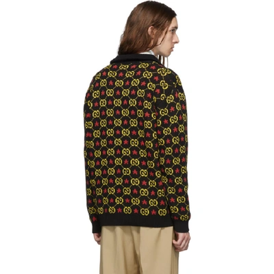 Shop Gucci Black Gg Star Sweater In 1082 Black