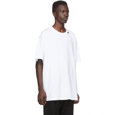 Shop Off-white White Acrylic Arrows T-shirt In 0160 Whtylw