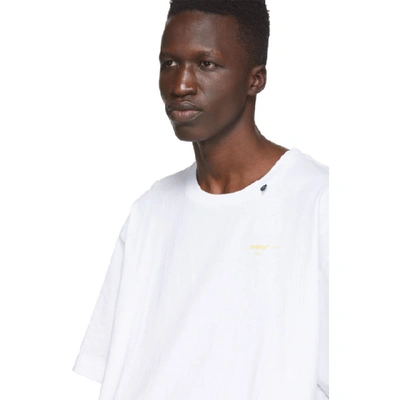 Shop Off-white White Acrylic Arrows T-shirt In 0160 Whtylw