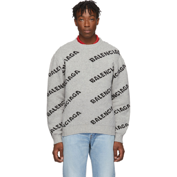 balenciaga grey jumper