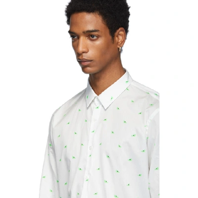 Shop Fendi White And Green Bag Bugs Shirt In F0q9v Grn