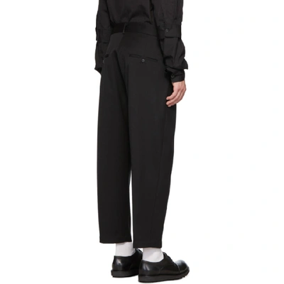 Shop Isabel Benenato Black Virgin Wool Heavyweight Trousers In Black 01