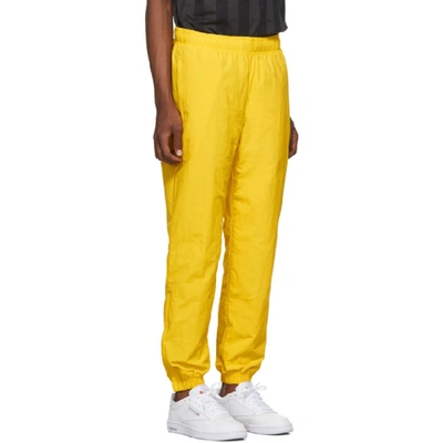 Shop Reebok Classics Yellow Vector Track Pants In Tox Yellow