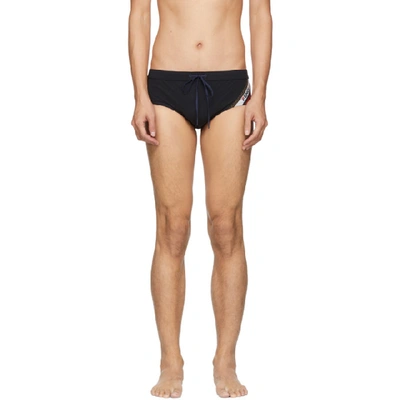 Shop Fendi Black  Mania Swim Briefs In F0qg0