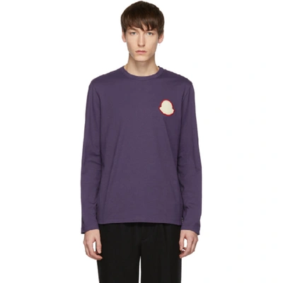 Shop Moncler Purple Maglia Bell Long Sleeve T-shirt In 620.purple