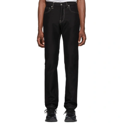 Shop Helmut Lang Black Masc Hi Straight Jeans In 001 Blk