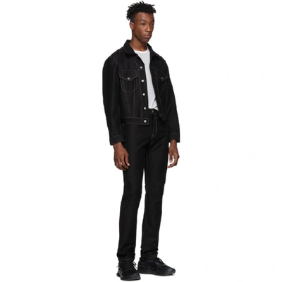 Shop Helmut Lang Black Masc Hi Straight Jeans In 001 Blk