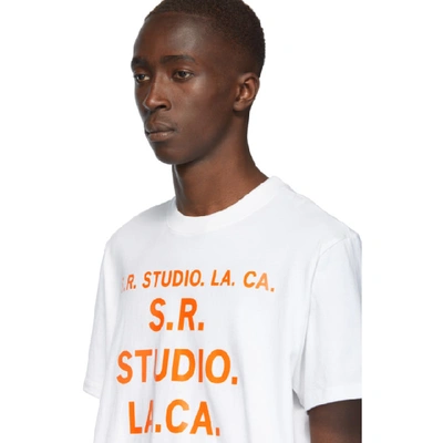 Shop S.r. Studio. La. Ca. White Unlimited S.r.s. Double Logo Basic T-shirt