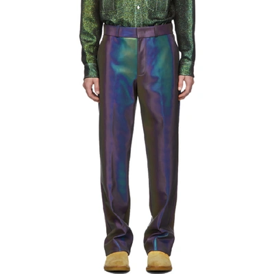 Shop Sies Marjan Purple Toby Reflective Trousers In Eggpl