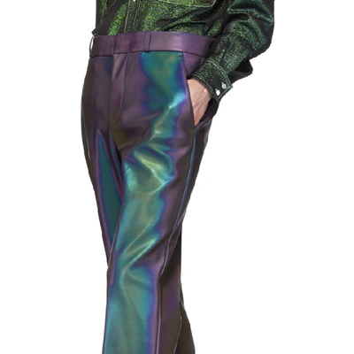 Shop Sies Marjan Purple Toby Reflective Trousers In Eggpl