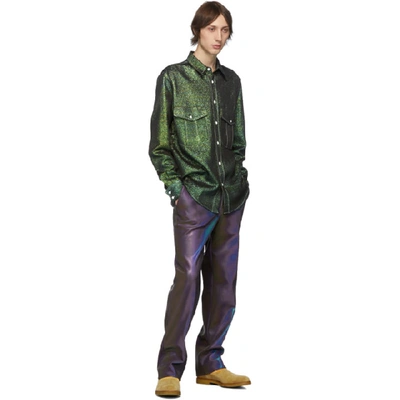 Shop Sies Marjan Purple Toby Reflective Trousers In Eggpl