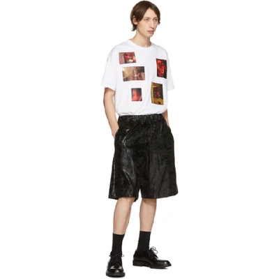 Shop Raf Simons White Six Picture Big Fit T-shirt In 00010 White