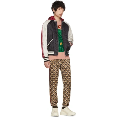 Shop Gucci Brown Isometric G Lounge Pants In 2138 Brown