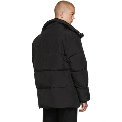 Shop Etudes Studio Black Down Logo Jacket