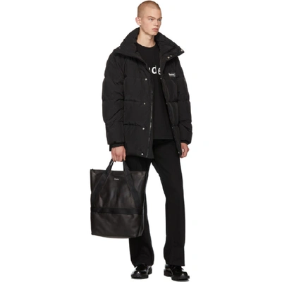 Shop Etudes Studio Black Down Logo Jacket