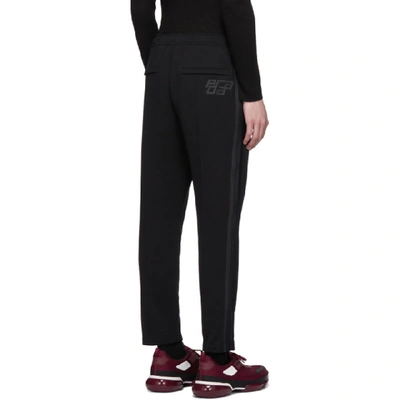 Shop Prada Black Stripe Lounge Pants