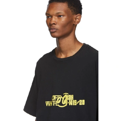 Shop Off-white Black And Yellow Halftone T-shirt In Blk Ylw