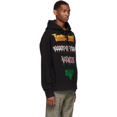 Shop Gucci Black Heavy Metal Hoodie In 1082 Black