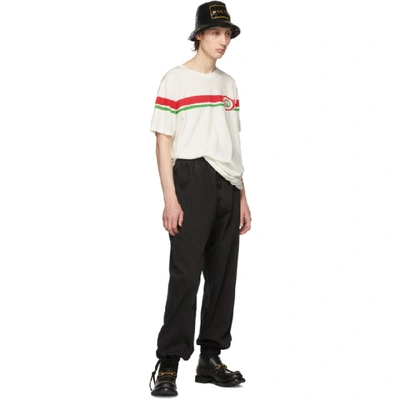 Shop Gucci Off-white Interlocking G T-shirt In 9037 Whute