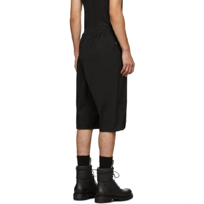 Shop Rick Owens Black Basket Swinger Shorts In 09 Black