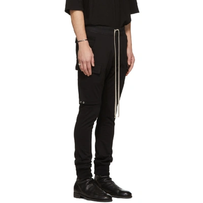 Rick Owens Cargo Layered Jogging Trousers In Black | ModeSens