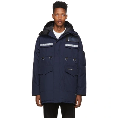 Shop Junya Watanabe Navy Canada Goose Edition Down Parka In 1 Navy