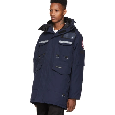 JUNYA WATANABE 海军蓝 CANADA GOOSE 联名羽绒派克大衣