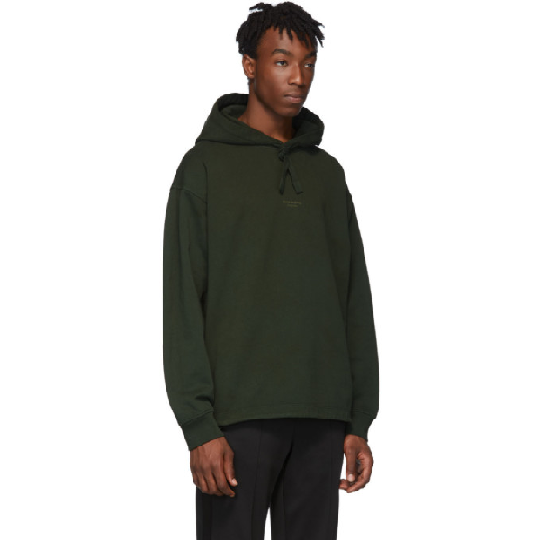 acne studios green hoodie