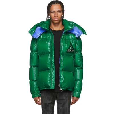 Shop Moncler Green Down Wilson Jacket In 84h