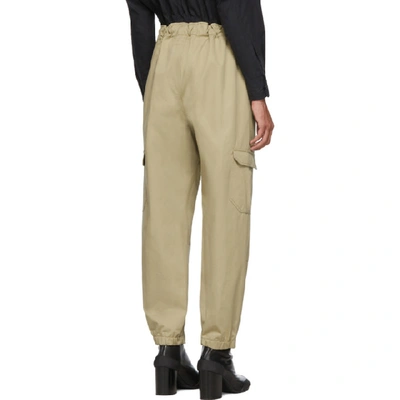 Shop Random Identities Beige Versatile Cargo Pants