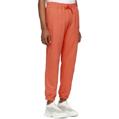 Shop Aimé Leon Dore Aime Leon Dore Orange French Terry Lounge Pants In Infrared