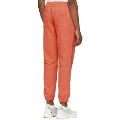 Shop Aimé Leon Dore Aime Leon Dore Orange French Terry Lounge Pants In Infrared