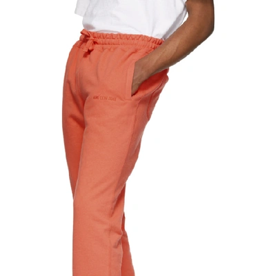 Shop Aimé Leon Dore Aime Leon Dore Orange French Terry Lounge Pants In Infrared