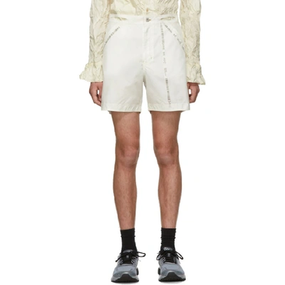 Shop Kanghyuk White Readymade Airbag Front Shorts