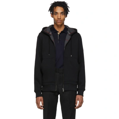 Shop Burberry Black Fordson Hoodie