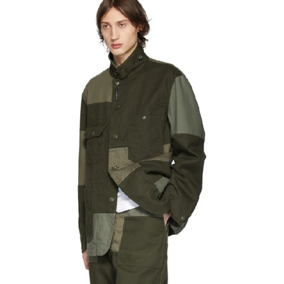 Shop Engineered Garments Green Logger Jacket