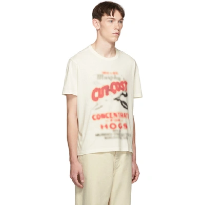 Shop Our Legacy Off-white Cut Cost New Box T-shirt In Ecru