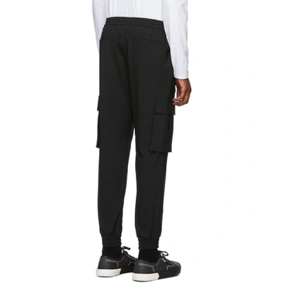 Shop Juunj Black Wool Cargo Pants