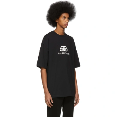 Shop Balenciaga Black Bb  Regular Fit T-shirt