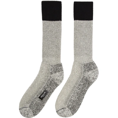 Shop Fear Of God Black & White Merino Socks